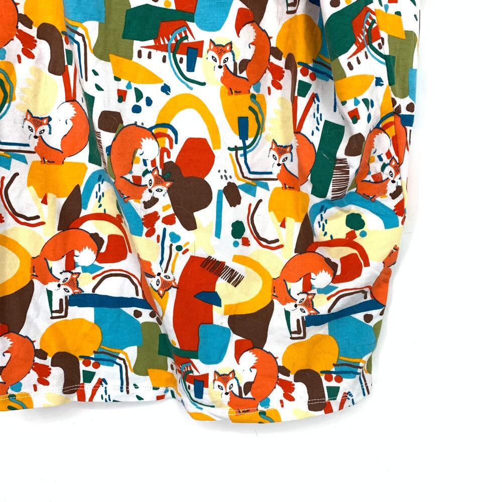 Attic Salt Dolman ASE Fox Sake Tunic T-Shirt Womens Sz Medium All Over Print NEW - Picture 5 of 8